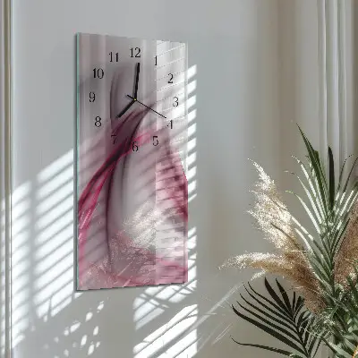 Nástěnné hodiny skleněné svislé Abstrakce