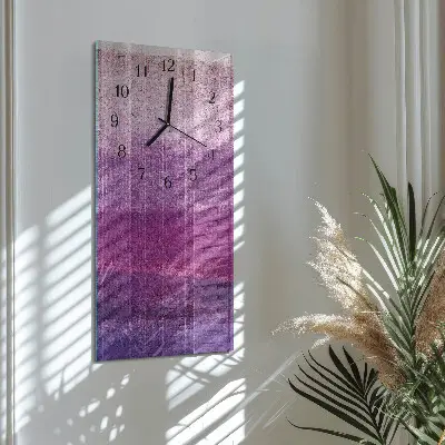 Svislé skleněné hodiny na zeď Plátno