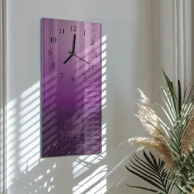 Hodiny s fotkou skleněné svislé Materiál