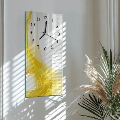 Hodiny s fotkou skleněné svislé Abstrakce