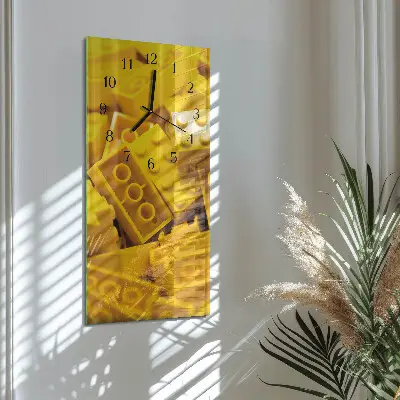 Nástěnné hodiny skleněné svislé Stavebnice