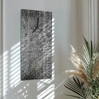 Svislé skleněné hodiny na zeď Materiál