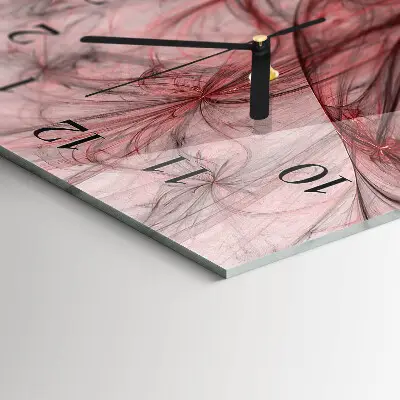 Svislé skleněné hodiny na zeď Abstrakce