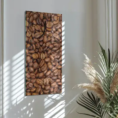 Hodiny s fotkou skleněné svislé Fazole