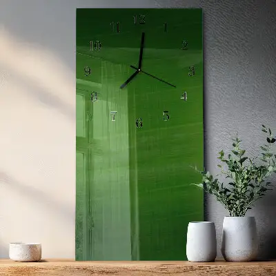 Nástěnné hodiny skleněné svislé Vzor