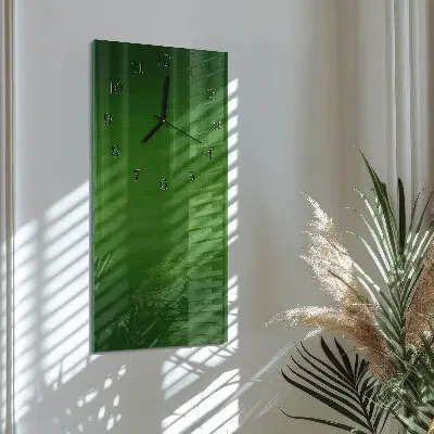 Nástěnné hodiny skleněné svislé Vzor