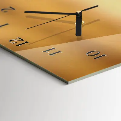 Svislé skleněné hodiny na zeď Fazole