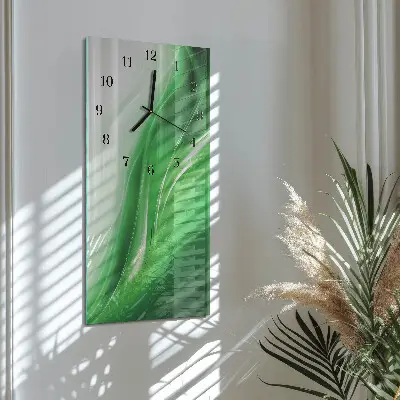 Nástěnné hodiny skleněné svislé Abstrakce