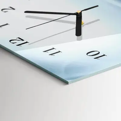 Nástěnné hodiny skleněné svislé Abstraktní linie