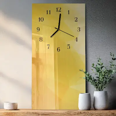 Svislé skleněné hodiny na zeď Vzor