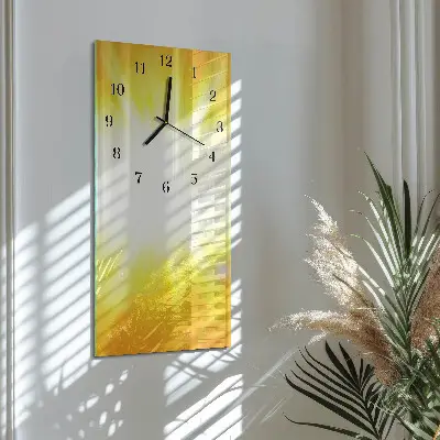 Hodiny na skle svislé Sluneční světlo