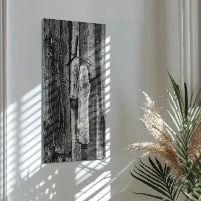 Hodiny s fotkou skleněné svislé Desky