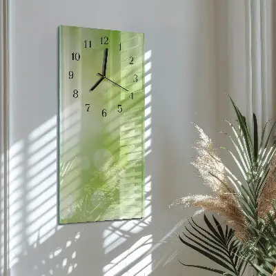 Hodiny s fotkou skleněné svislé Vzor