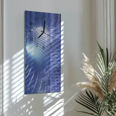 Nástěnné hodiny skleněné svislé Vír
