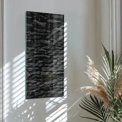 Hodiny na skle svislé Kamenná zeď
