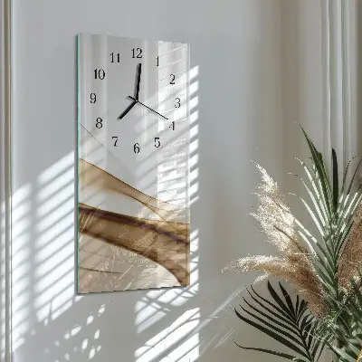 Nástěnné hodiny skleněné svislé Abstrakce