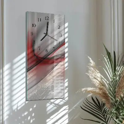 Svislé skleněné hodiny na zeď Abstrakce