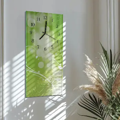Hodiny s fotkou skleněné svislé Vzor