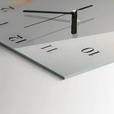 Svislé skleněné hodiny na zeď Abstrakce