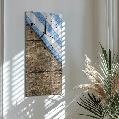 Nástěnné hodiny skleněné svislé Ubrus