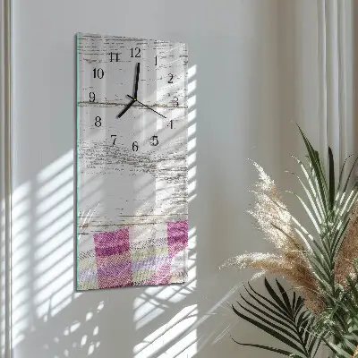 Svislé skleněné hodiny na zeď Tabulka