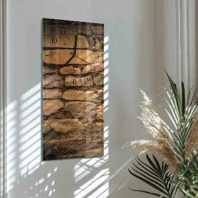 Hodiny s fotkou skleněné svislé Kameny