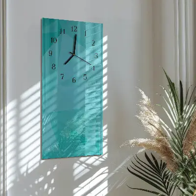 Hodiny s fotkou skleněné svislé Vzor