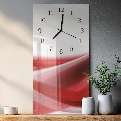 Svislé skleněné hodiny na zeď Abstrakce