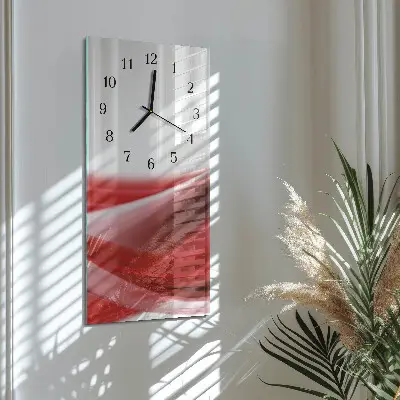 Svislé skleněné hodiny na zeď Abstrakce