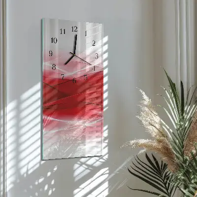 Hodiny na skle svislé Abstrakce