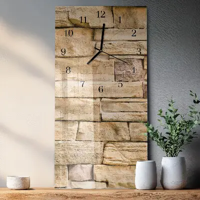 Nástěnné hodiny skleněné svislé Zeď