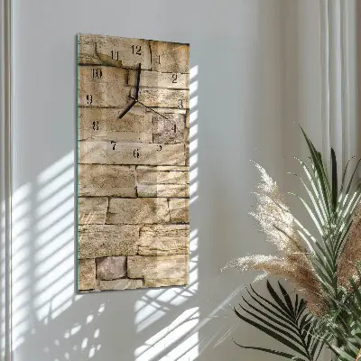Nástěnné hodiny skleněné svislé Zeď