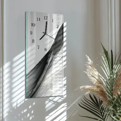 Hodiny s fotkou skleněné svislé Vzor