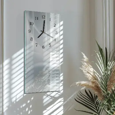 Hodiny s fotkou skleněné svislé Vzor