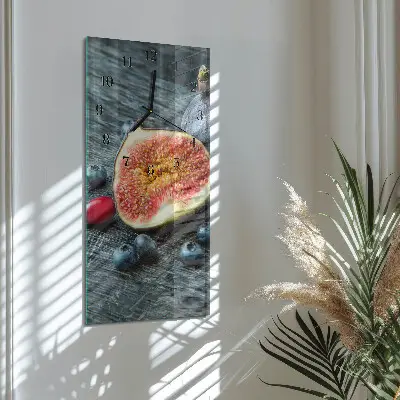 Svislé skleněné hodiny na zeď Obr.