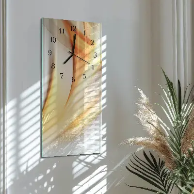 Svislé skleněné hodiny na zeď Vzor