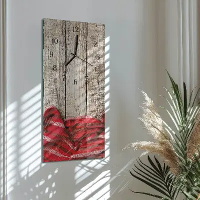 Hodiny s fotkou skleněné svislé Ubrus