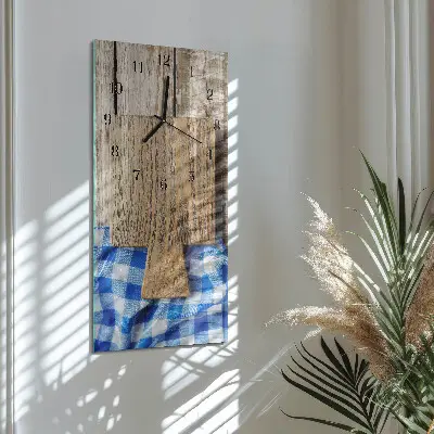 Hodiny s fotkou skleněné svislé Krájecí prkénka