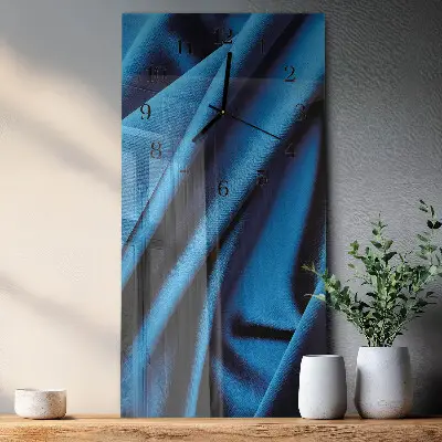 Svislé skleněné hodiny na zeď Materiál