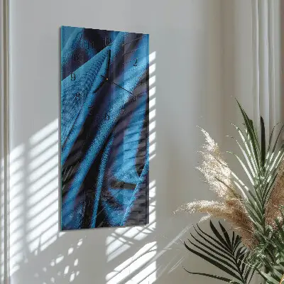 Svislé skleněné hodiny na zeď Materiál