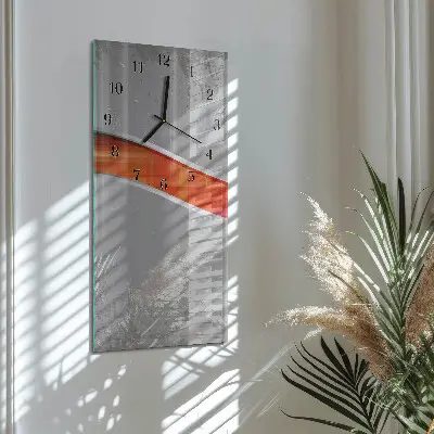 Hodiny na skle svislé Hlídka
