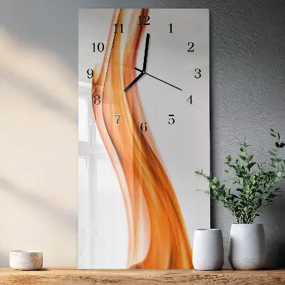 Svislé skleněné hodiny na zeď Hlídka