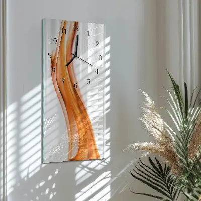 Svislé skleněné hodiny na zeď Hlídka