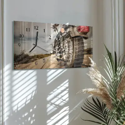 Vodorovné hodiny na skle Dvoukolové vozidlo