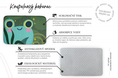 Vlastnosti koberce 90x60 cm